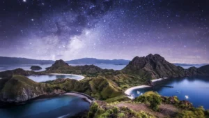 Hidden Natural Wonders Views Padar Island at Night